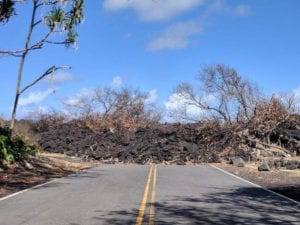 Lava flows Hawaii