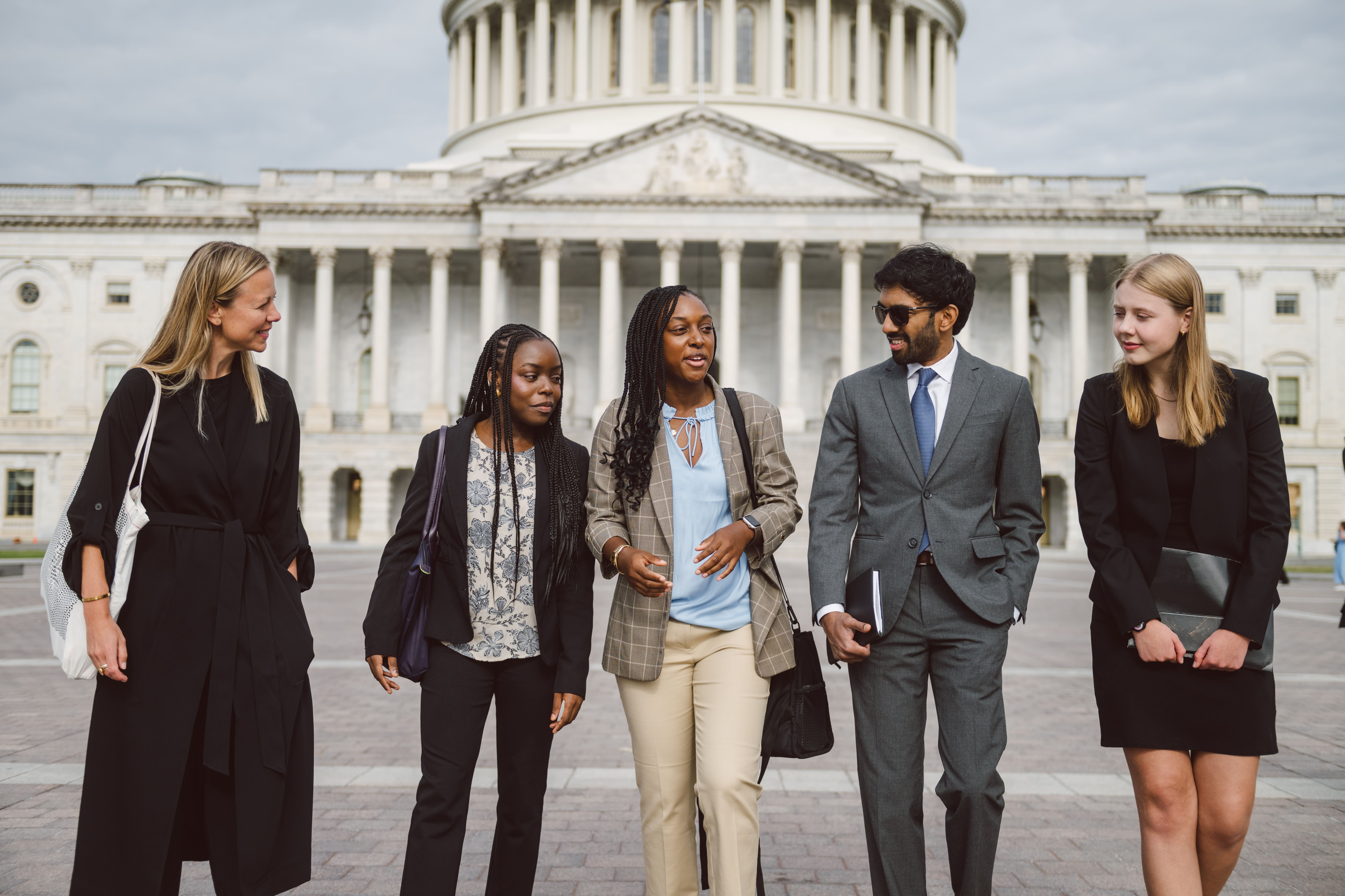 Climate advocates discussing nuclear energy